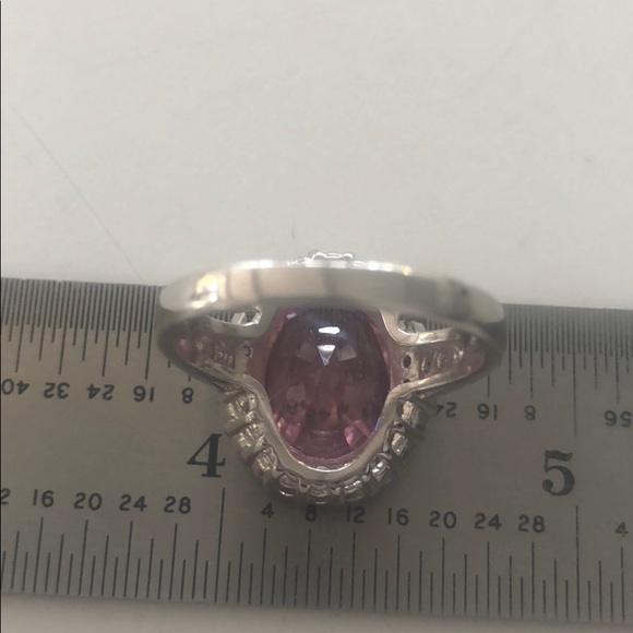 Jackie Kennedy Kunzite Sterling Silver Ring Size 8 - Picture 8 of 8